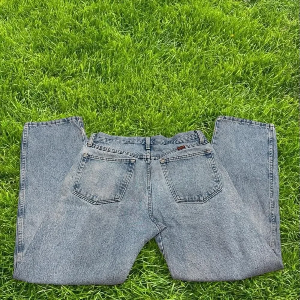 2000s rustler light wash Jean